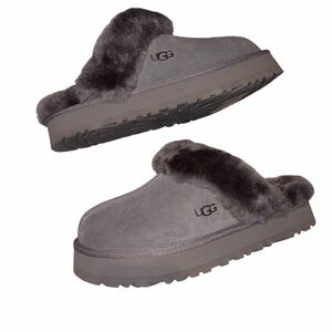 UGG Women's Charcoal Suede Slippers